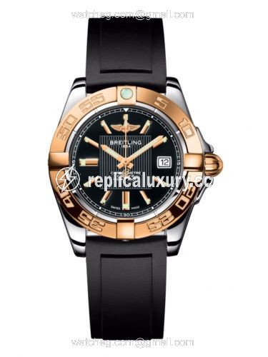 Breitling Galactic 32 Stainless Steel / Rose Gold / Trophy Black / Rubber C71356L2.BA12.133S