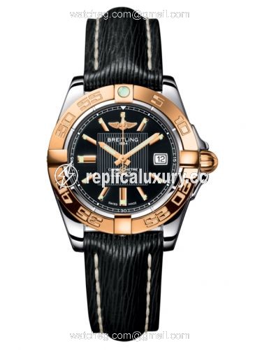 Breitling Galactic 32 Stainless Steel / Rose Gold / Trophy Black / Sahara C71356L2.BA12.208X