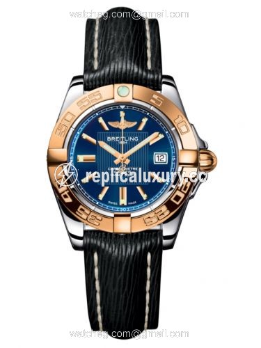 Breitling Galactic 32 Stainless Steel / Rose Gold / Metallica Blue / Sahara C71356L2.C813.208X