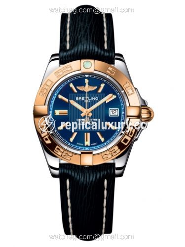 Breitling Galactic 32 Stainless Steel / Rose Gold / Metallica Blue / Sahara C71356L2.C813.210X