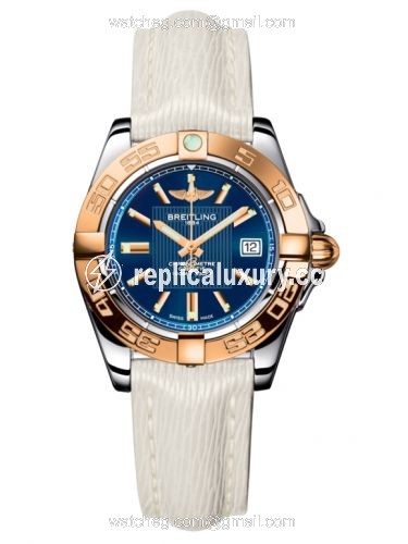 Breitling Galactic 32 Stainless Steel / Rose Gold / Metallica Blue / Sahara C71356L2.C813.235X