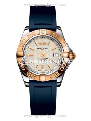 Breitling Galactic 32 Stainless Steel / Rose Gold / Sierra Silver / Rubber C71356L2.G704.141S