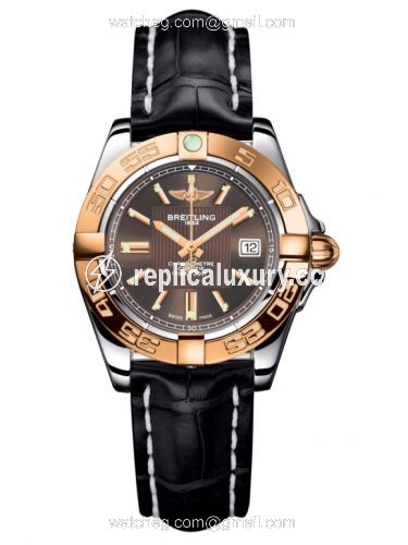 Breitling Galactic 32 Stainless Steel / Rose Gold / Solar Bronze / Croco C71356L2.Q581.777P