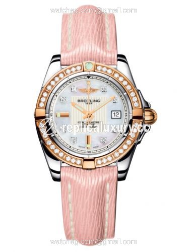Breitling Galactic 32 Stainless Steel / Rose Gold / Diamond / Pearl Diamond / Sahara C71356LA.A712.238X