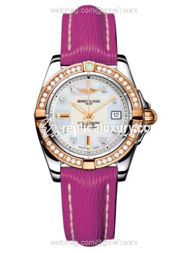 Breitling Galactic 32 Stainless Steel / Rose Gold / Diamond / Pearl Diamond / Sahara C71356LA.A712.241X