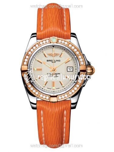 Breitling Galactic 32 Stainless Steel / Rose Gold / Diamond / Sierra Silver / Sahara C71356LA.G704.212X