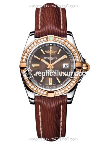 Breitling Galactic 32 Stainless Steel / Rose Gold / Diamond / Solar Bronze / Sahara C71356LA.Q581.211X