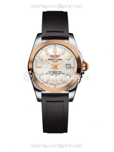 Breitling Galactic 29 Stainless Steel / Rose Gold / Pearl / Rubber C7234812/A791/248S/A12S.1