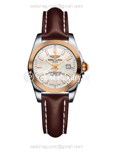 Breitling Galactic 29 Stainless Steel / Rose Gold / Pearl / Calf C7234812/A791/484X/A12BA.1