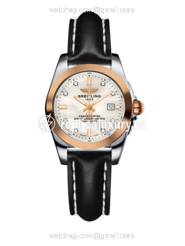 Breitling Galactic 29 Stainless Steel / Rose Gold / Pearl Diamond / Calf C7234812/A792/477X/A12BA.1