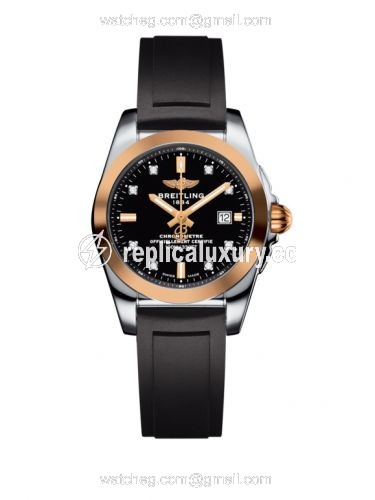 Breitling Galactic 29 Stainless Steel / Rose Gold / Trophy Black Diamond / Rubber C7234812/BE86/248S/A12S.1