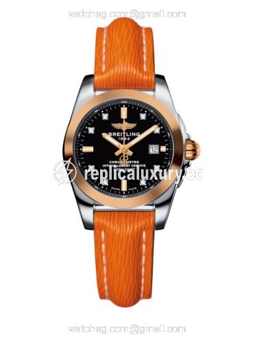 Breitling Galactic 29 Stainless Steel / Rose Gold / Trophy Black Diamond / Sahara C7234812/BE86/270X/A12BA.1