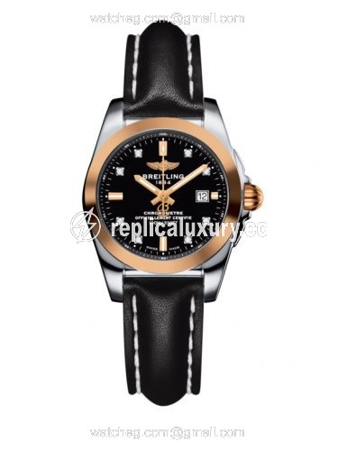 Breitling Galactic 29 Stainless Steel / Rose Gold / Trophy Black Diamond / Calf C7234812/BE86/477X/A12BA.1