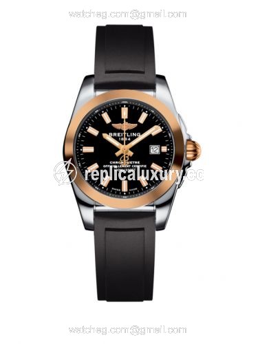 Breitling Galactic 29 Stainless Steel / Rose Gold / Trophy Black / Rubber C7234812/BF32/248S/A12S.1