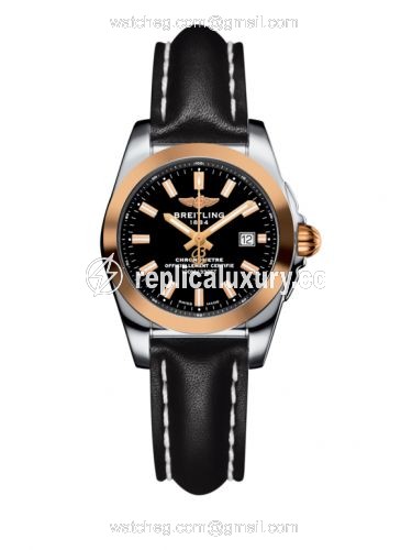 Breitling Galactic 29 Stainless Steel / Rose Gold / Trophy Black / Calf C7234812/BF32/477X/A12BA.1