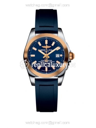 Breitling Galactic 29 Stainless Steel / Rose Gold / Horizon Blue / Rubber C7234812/C950/287S/A12S.1