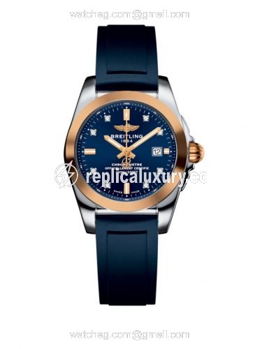 Breitling Galactic 29 Stainless Steel / Rose Gold / Horizon Blue Diamond / Rubber C7234812/C964/287S/A12S.1