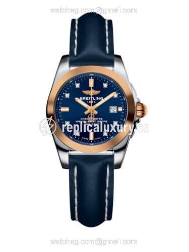 Breitling Galactic 29 Stainless Steel / Rose Gold / Horizon Blue Diamond / Calf C7234812/C964/486X/A12BA.1