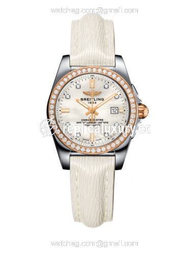 Breitling Galactic 29 Stainless Steel / Rose Gold / Diamond / Pearl Diamond / Sahara C7234853/A792/274X/A12BA.1