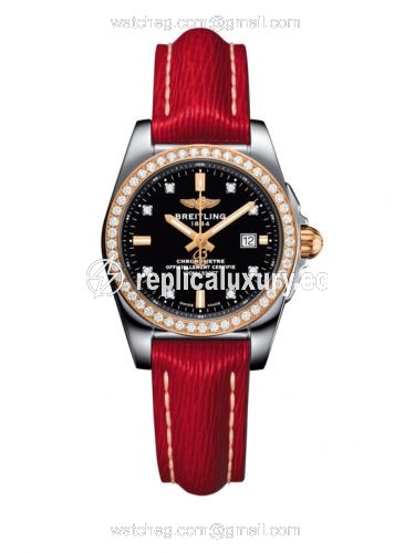 Breitling Galactic 29 Stainless Steel / Rose Gold / Diamond / Trophy Black Diamond / Sahara C7234853/BE86/273X/A12BA.1