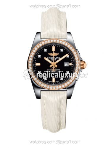 Breitling Galactic 29 Stainless Steel / Rose Gold / Diamond / Trophy Black Diamond / Sahara C7234853/BE86/274X/A12BA.1