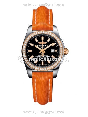 Breitling Galactic 29 Stainless Steel / Rose Gold / Diamond / Trophy Black / Sahara C7234853/BF32/270X/A12BA.1