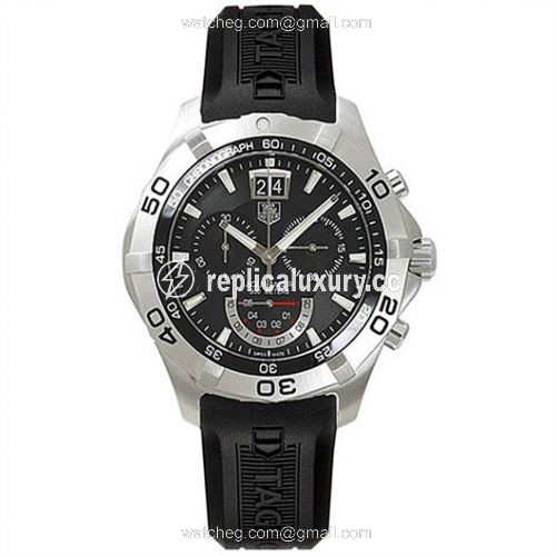 TAG Heuer Aquaracer 300M Quartz Chronograph 43 Stainless Steel / Black / Rubber CAF101A.FT8011