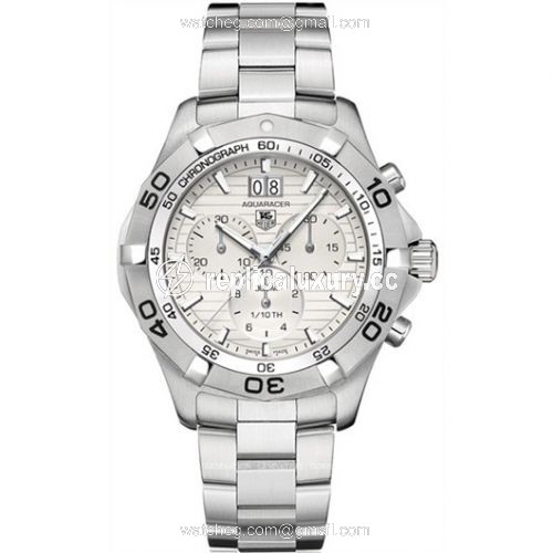 TAG Heuer Aquaracer 300M Quartz Chronograph 43 Stainless Steel / Silver / Bracelet CAF101F.BA0821