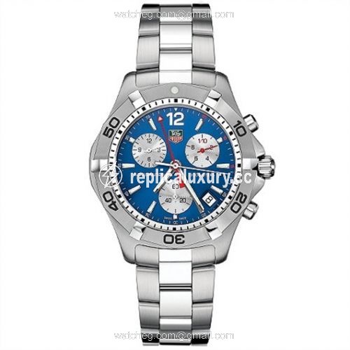 TAG Heuer Aquaracer 300M Quartz Chronograph 41 Stainless Steel / Blue / Bracelet CAF1112.BA0803