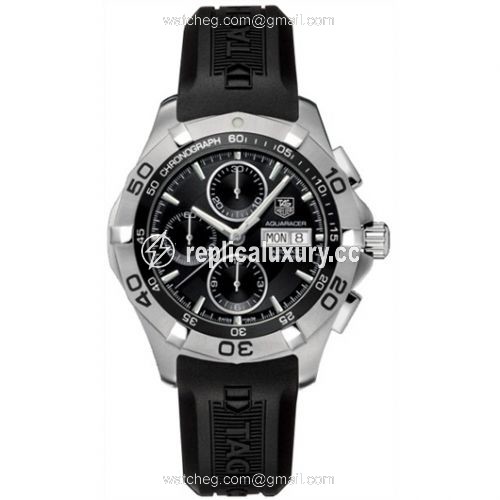 TAG Heuer Aquaracer 300M Calibre 16 Day-Date 43 Stainless Steel / Black / Rubber CAF2010.FT8011