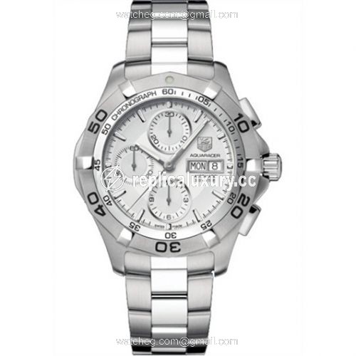 TAG Heuer Aquaracer 300M Calibre 16 Day-Date 43 Stainless Steel / Silver / Bracelet CAF2011.BA0815