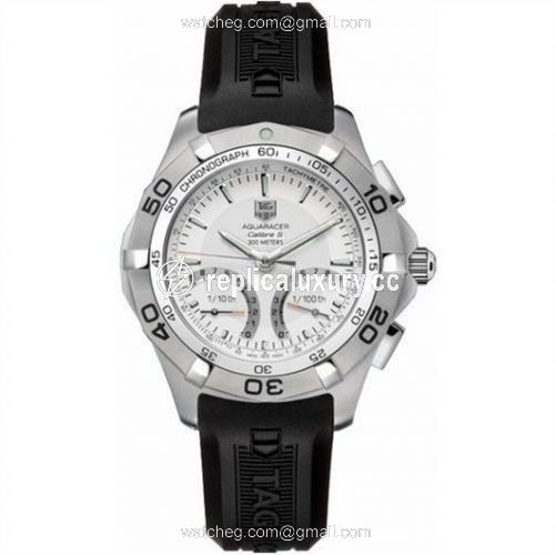 TAG Heuer Aquaracer 300M Calibre S 43 Stainless Steel / Silver / Rubber CAF7011.FT8011