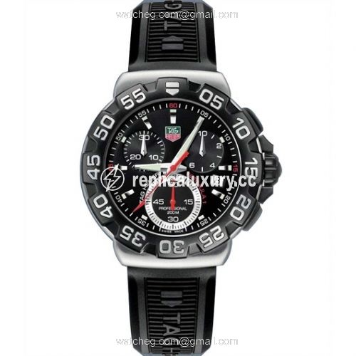 TAG Heuer Formula 1 Quartz Chronograph 41 Stainless Steel / Black / Rubber CAH1110.BT0714