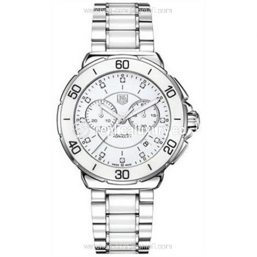 TAG Heuer Formula 1 Chronograph Quartz 41 Stainless Steel / White / Bracelet CAH1211.BA0863