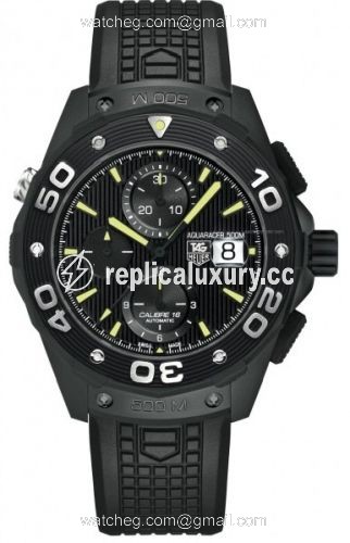 TAG Heuer Aquaracer 500M Calibre 16 44 Titanium PVD / Black / Rubber CAJ2180.FT6023