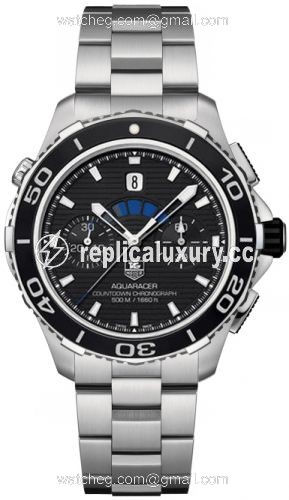 TAG Heuer Aquaracer 500M Calibre 72 43 Stainless Steel / Black / Bracelet CAK211A.BA0833
