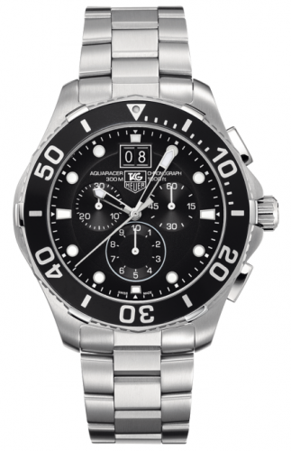 TAG Heuer Aquaracer 300M Quartz Chronograph 43 Stainless Steel / Black / Bracelet CAN1010.BA0821