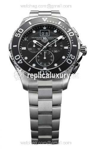 TAG Heuer Aquaracer 300M Quartz Chronograph 43 Stainless Steel / One Piece CAN1012.BA0821