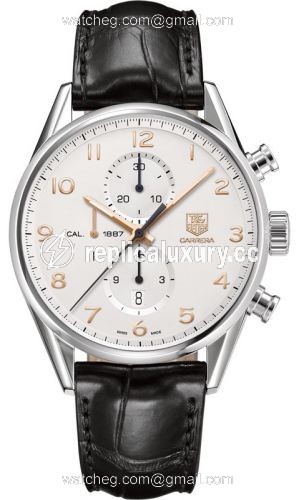 TAG Heuer Carrera Calibre 1887 43 Stainless Steel / Silver / Alligator CAR2012.FC6235