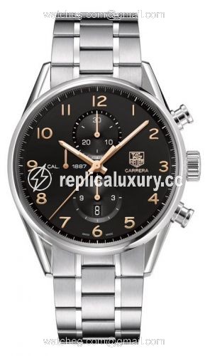 TAG Heuer Carrera Calibre 1887 43 Stainless Steel / Black / Bracelet CAR2014.BA0796