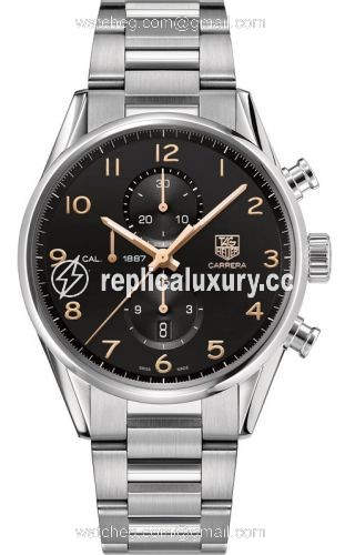 TAG Heuer Carrera Calibre 1887 43 Stainless Steel / Black / Bracelet CAR2014.BA0799