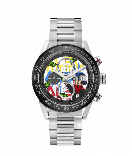 TAG Heuer Carrera Calibre Heuer 01 43 Stainless Steel / Black Ceramic / Alec Monopoly CAR201AA.BA0714