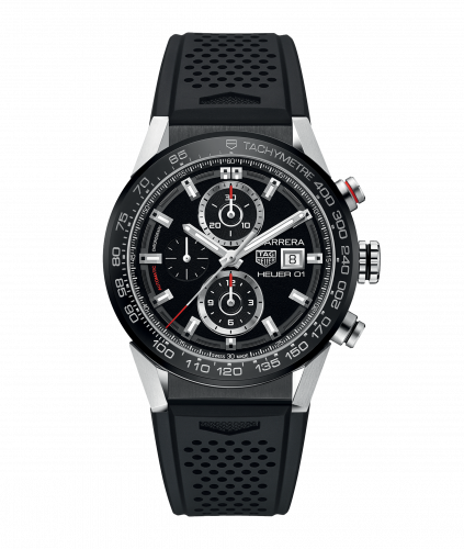 TAG Heuer Carrera Calibre Heuer 01 43 Stainless Steel / Black / Rubber CAR201Z.FT6046