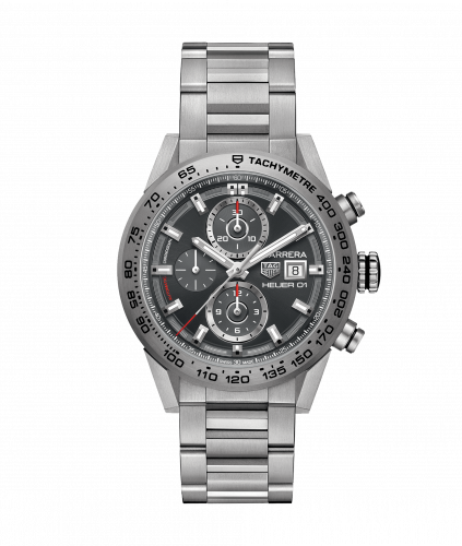 TAG Heuer Carrera Calibre Heuer 01 43 Titanium / Grey / Bracelet CAR208Z.BF0719