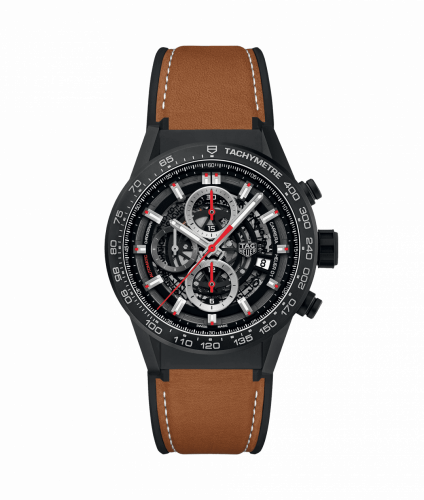 TAG Heuer Carrera Calibre Heuer 01 43 Black Ceramic / Stainless Steel / Rubber CAR2090.FT6124