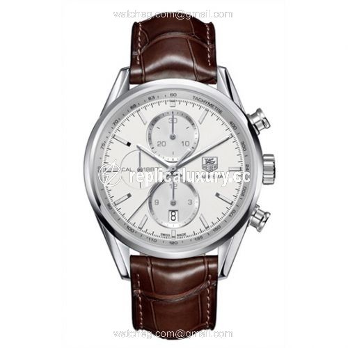 TAG Heuer Carrera Calibre 1887 41 Stainless Steel / Silver / Alligator CAR2111.FC6291