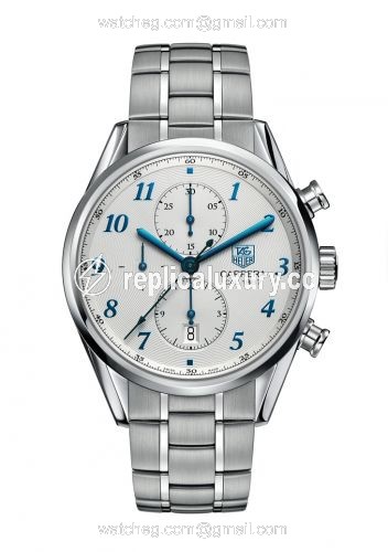TAG Heuer Carrera Calibre 1887 41 Stainless Steel / Silver - Heritage / Bracelet CAR2114.BA0724