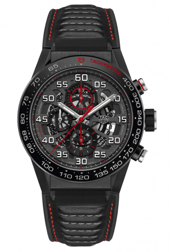 TAG Heuer Carrera Calibre Heuer 01 45 Stainless Steel / Skeleton / Calf CAR2A1H.FT6101