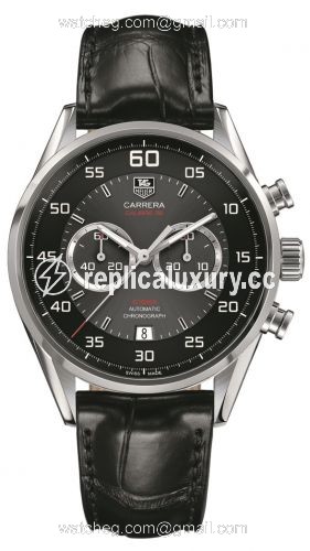 TAG Heuer Carrera Calibre 36 Flyback Stainless Steel / Grey / Alligator CAR2B10.FC6235