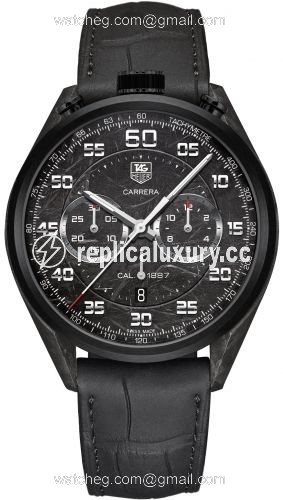 TAG Heuer Carrera Calibre 1887 45 Bullhead Carbon / Carbon / Alligator CAR2C90.FC6341